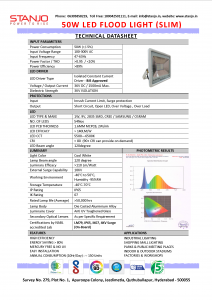 50W-FL-SLIM-Technical-Datasheet