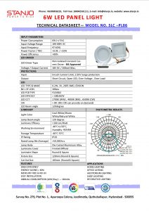 6W-AL-PANEL-LIGHT-Technical-Datasheet
